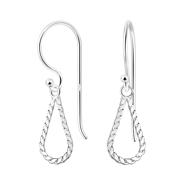 Wholesale Sterling Silver Teardrop Earrings - JD8168