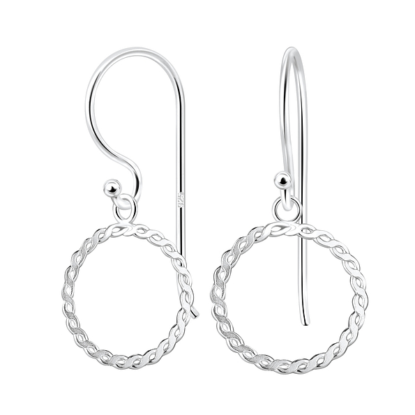 Wholesale Sterling Silver Circle Earrings - JD8169