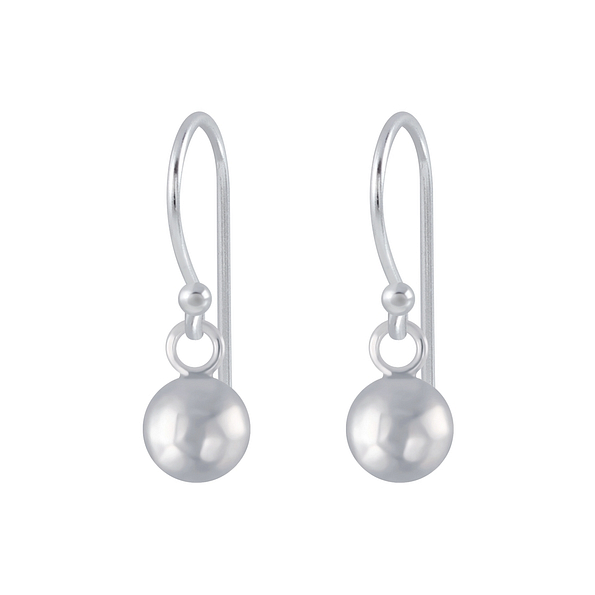 Wholesale 5mm Sterling Silver Ball Earrings - JD2553