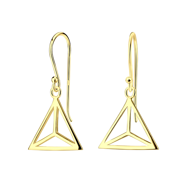 Wholesale Sterling Silver Triangle Earrings - JD5801