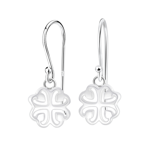 Wholesale Sterling Silver Clover Earrings - JD6720