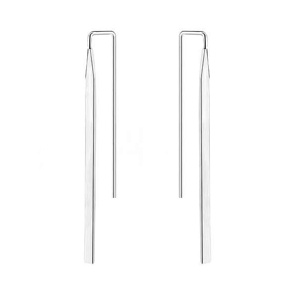 Wholesale Sterling Silver Bar Earrings - JD5342