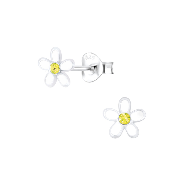 Wholesale Sterling Silver Flower Ear Studs - JD6923