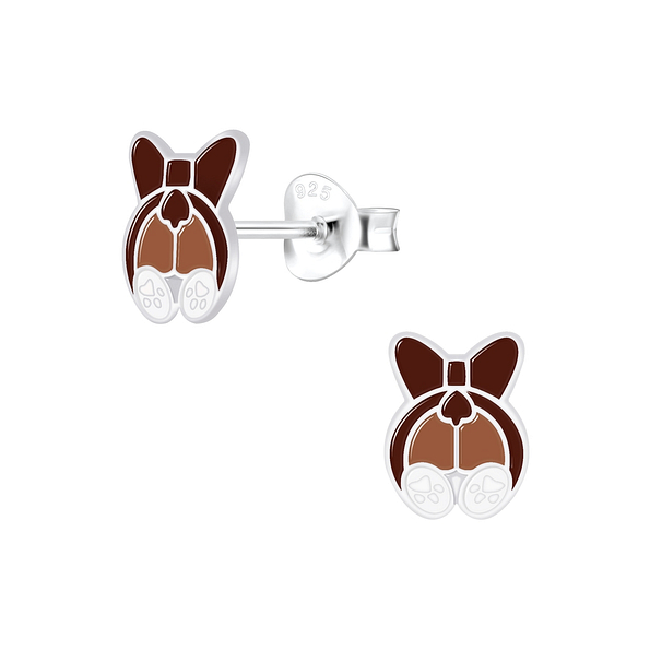 Wholesale Sterling Silver Dog Ear Studs - JD6048