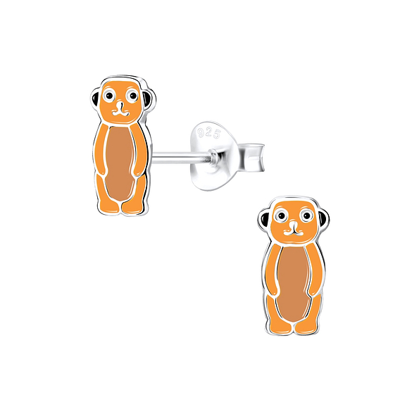 Wholesale Sterling Silver Meerkat Ear Studs - JD7249