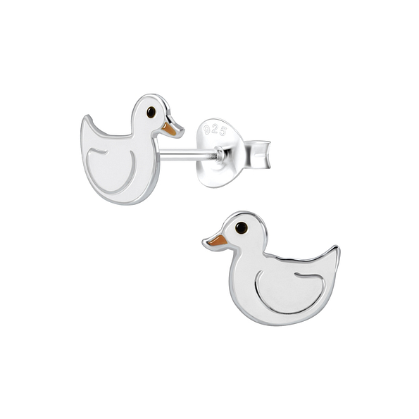 Wholesale Sterling Silver Duck Ear Studs - JD1857