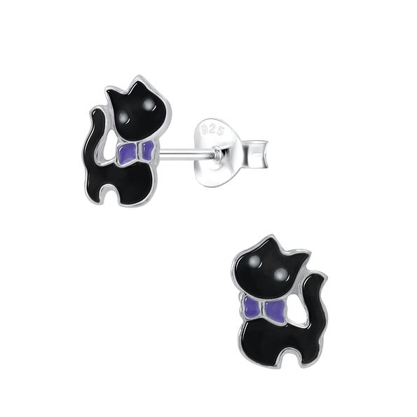 Wholesale Sterling Silver Cat Ear Studs - JD2043