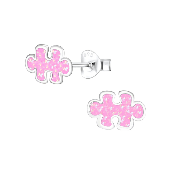 Wholesale Sterling Silver Puzzle Ear Studs - JD1907