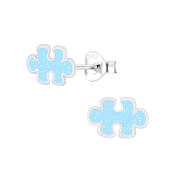 Wholesale Sterling Silver Puzzle Ear Studs - JD7536