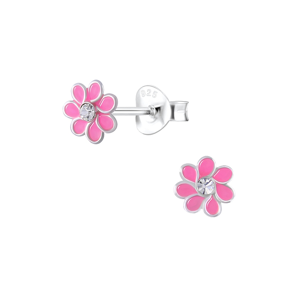 Wholesale Sterling Silver Flower Ear Studs - JD2129