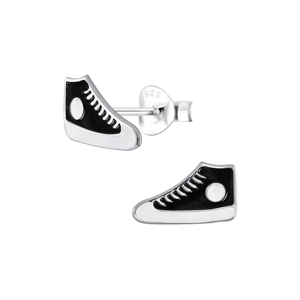 Wholesale Sterling Silver Sneaker Ear Studs - JD2071