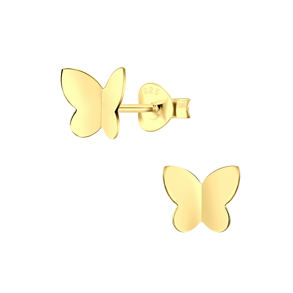 Wholesale Sterling Silver Butterfly Ear Studs - JD2219