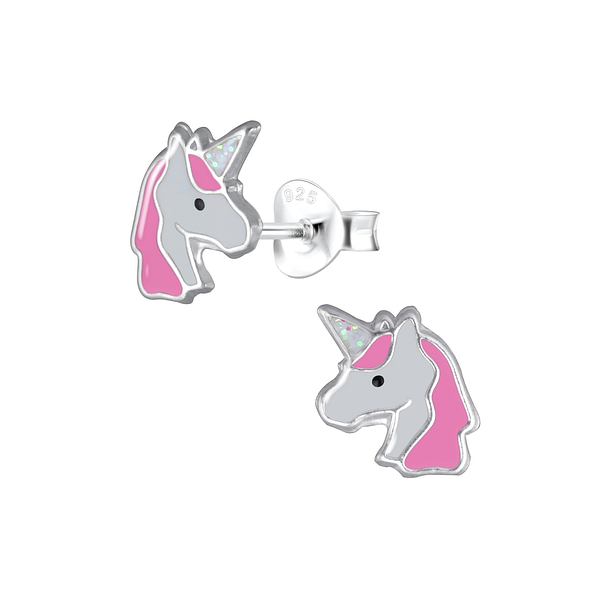 Wholesale Sterling Silver Unicorn Ear Studs - JD2955