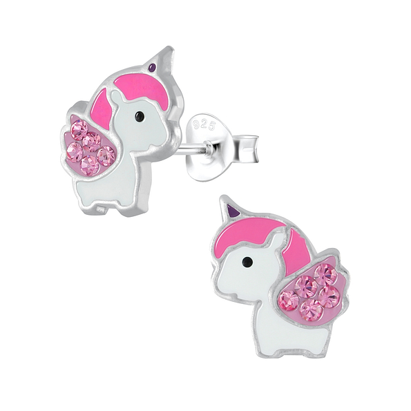 Wholesale Sterling Silver Unicorn Ear Studs - JD2522