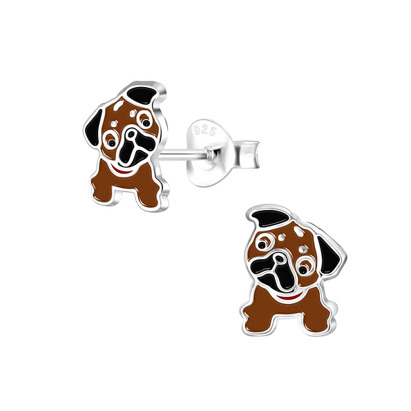 Wholesale Sterling Silver Bulldog Ear Studs - JD4223