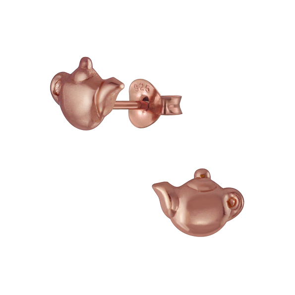 Wholesale Sterling Silver Tea Pot Ear Studs - JD3752