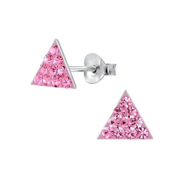 Wholesale Sterling Silver Triangle Ear Studs - JD2168