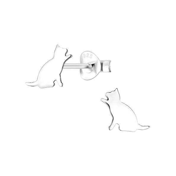 Wholesale Sterling Silver Cat Ear Studs - JD8680