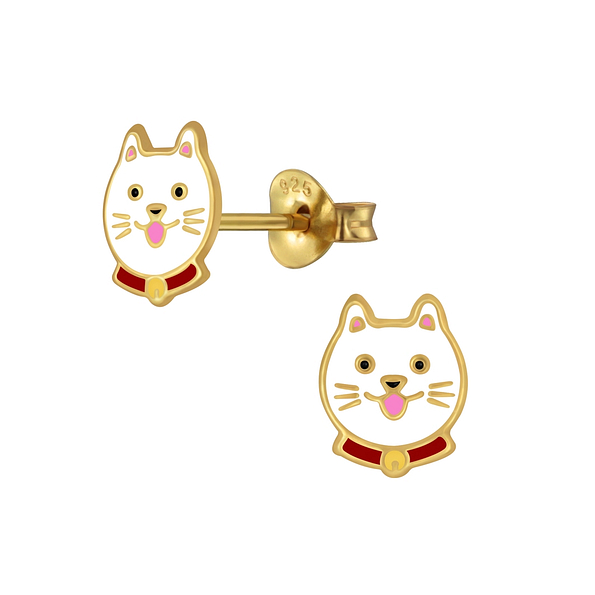 Wholesale Sterling Silver Cat Ear Studs - JD4160