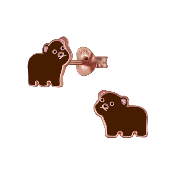 Wholesale Sterling Silver Bear Ear Studs - JD4203