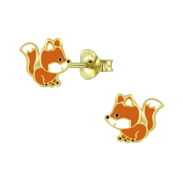 Wholesale Sterling Silver Fox Ear Studs - JD5756