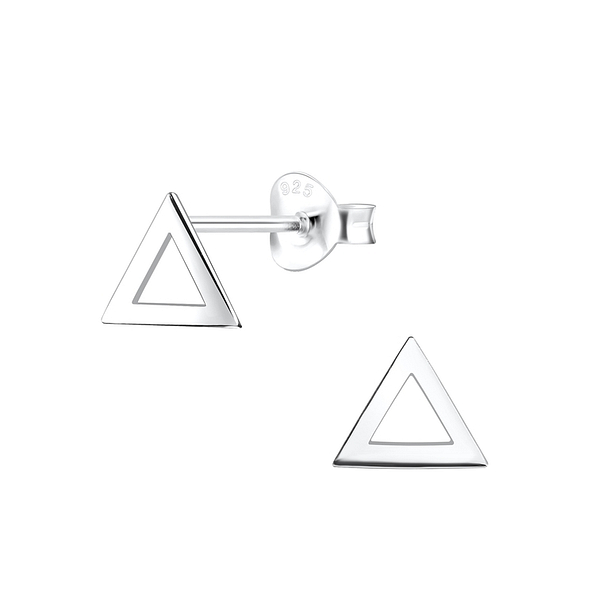 Wholesale Sterling Silver Triangle Ear Studs - JD2112