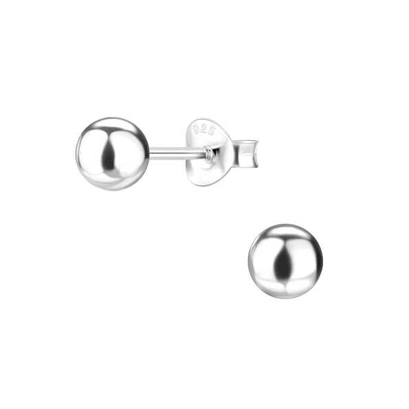 Wholesale 5mm Sterling Silver Ball Ear Studs - JD1731