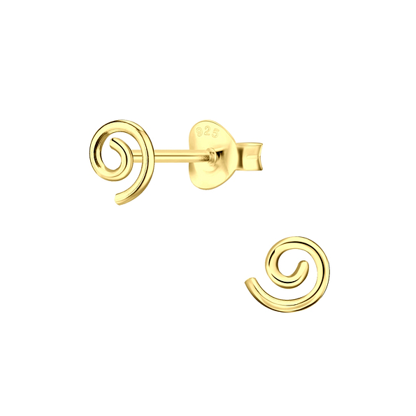 Wholesale Sterling Silver Spiral Ear Studs - JD6846