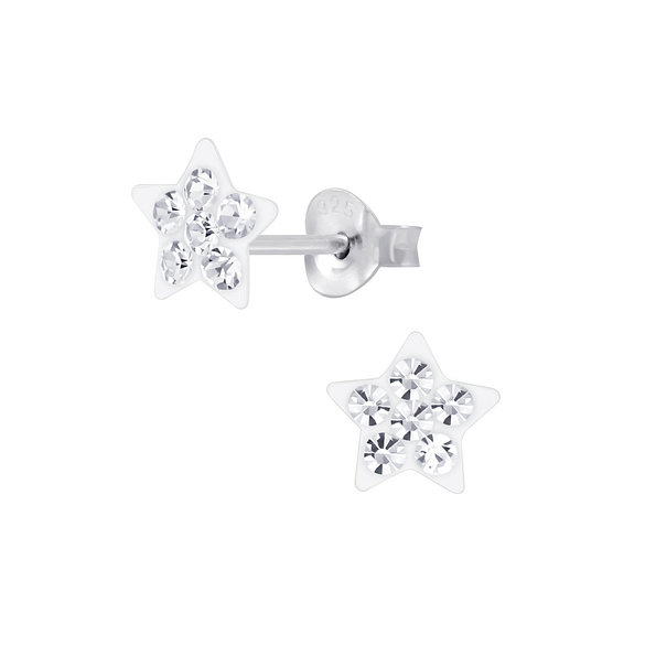 Wholesale Sterling Silver Star Ear Studs - JD6805