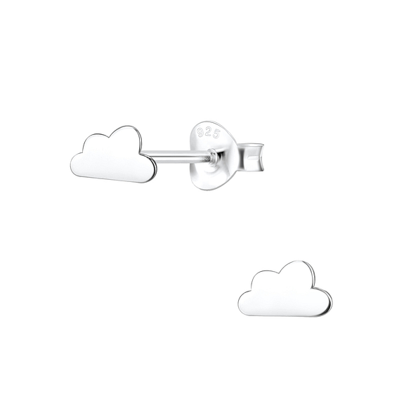 Wholesale Sterling Silver Cloud Ear Studs - JD7002