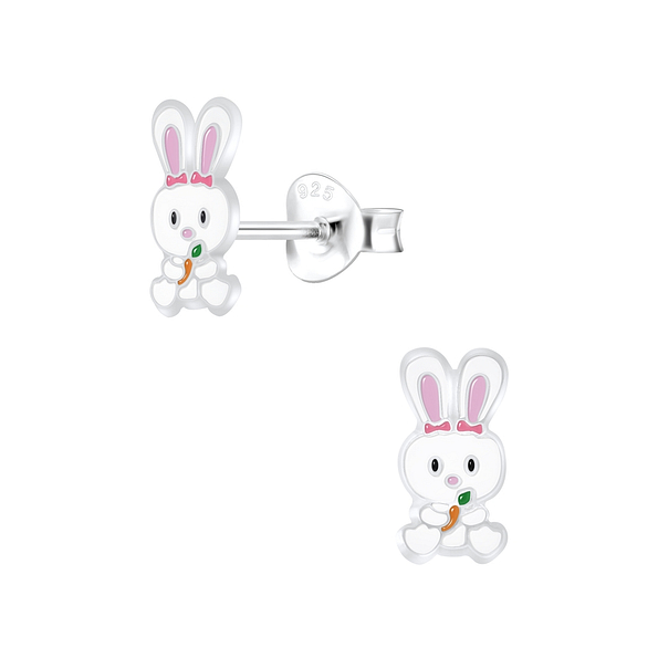 Wholesale Sterling Silver Rabbit Ear Studs - JD7289