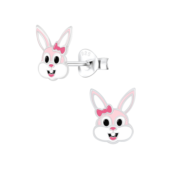 Wholesale Sterling Silver Bunny Ear Studs - JD7284