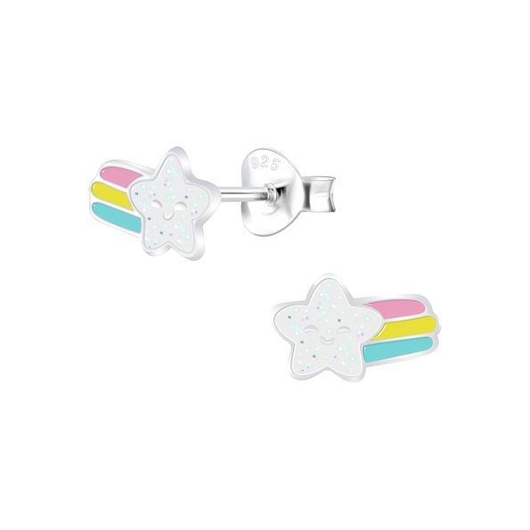 Wholesale Sterling Silver Shooting Star Ear Studs - JD7804