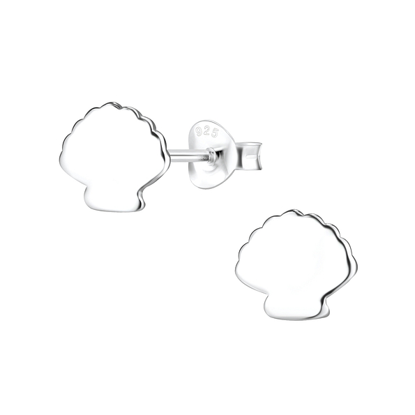 Wholesale Sterling Silver Shell Ear Studs - JD8099