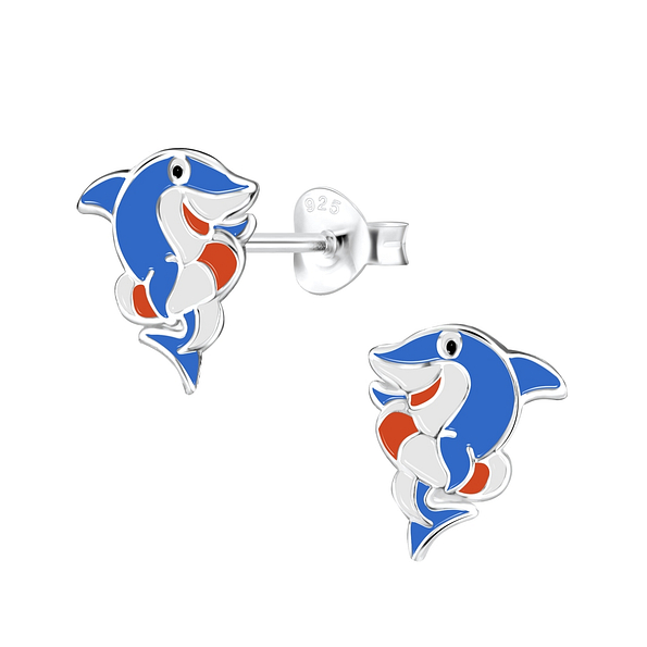 Wholesale Sterling Silver Shark Ear Studs - JD8013