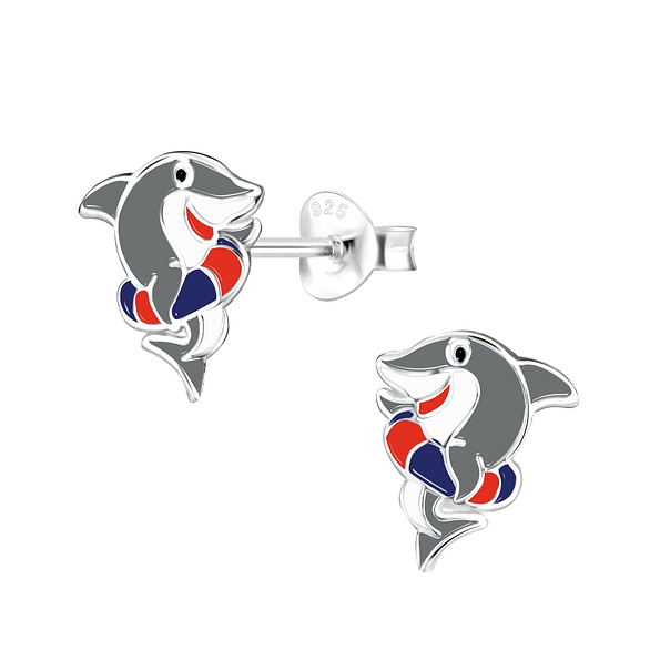 Wholesale Sterling Silver Shark Ear Studs - JD9824