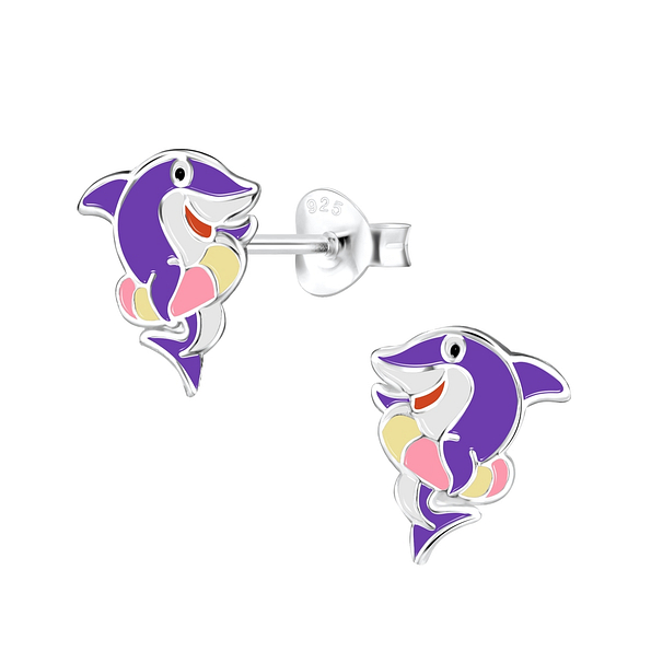 Wholesale Sterling Silver Shark Ear Studs - JD8014