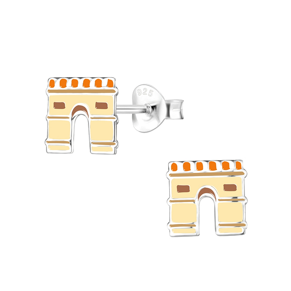Wholesale Sterling Silver Arc de Triomphe Ear Studs - JD9850