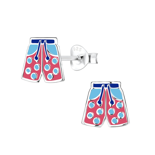 Wholesale Sterling Silver Swim Trunks Ear Studs - JD8056