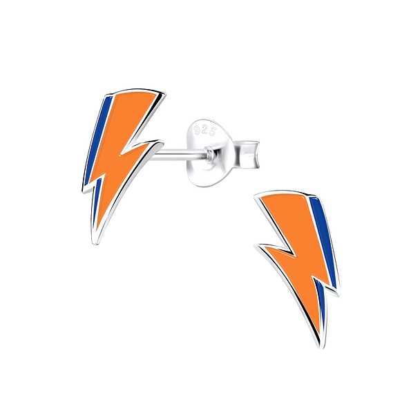 Wholesale Sterling Silver Lightning Bolt Ear Studs - JD9001