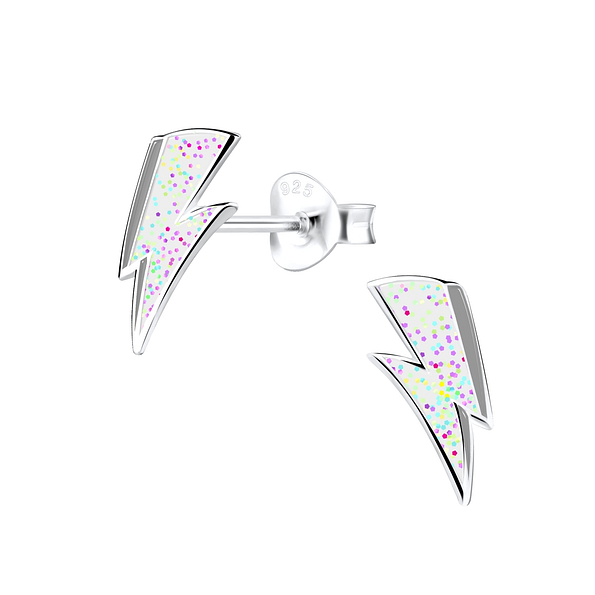 Wholesale Sterling Silver Lightning Bolt Ear Studs - JD9003