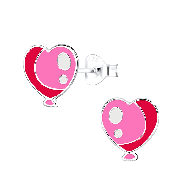 Wholesale Sterling Silver Heart Ear Studs - JD9010