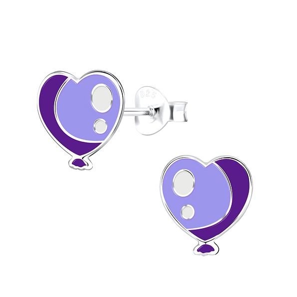 Wholesale Sterling Silver Heart Ear Studs - JD9011