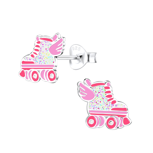 Wholesale Sterling Silver Rollerblade Ear Studs - JD9034