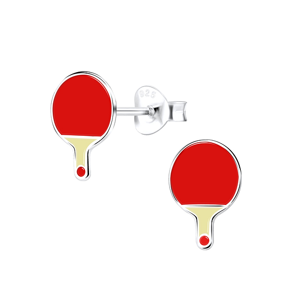 Wholesale Sterling Silver Table Tennis Ear Studs - JD9066