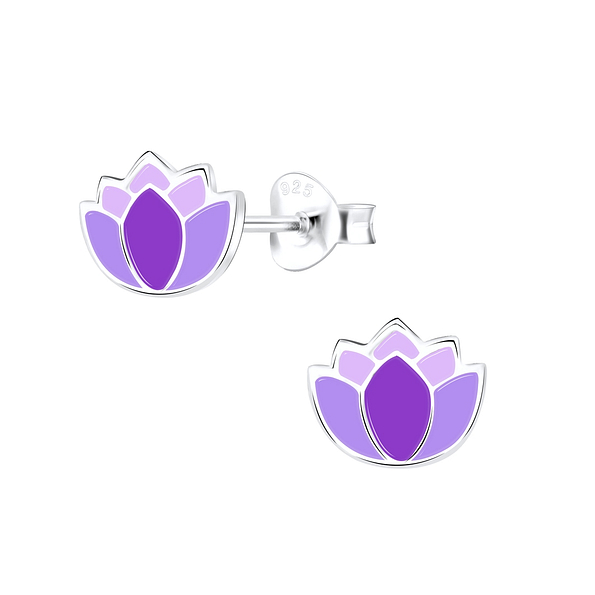 Wholesale Sterling Silver Flower Ear Studs - JD9096