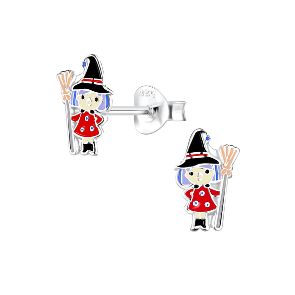 Wholesale Sterling Silver Witch Ear Studs - JD8327