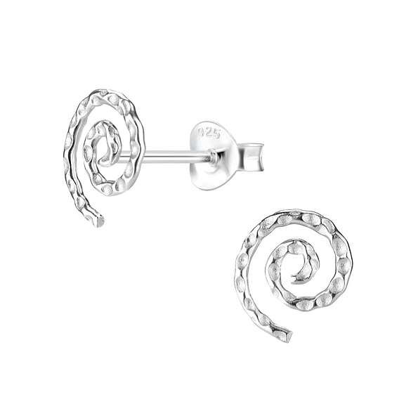 Wholesale Sterling Silver Spiral Ear Studs - JD8171