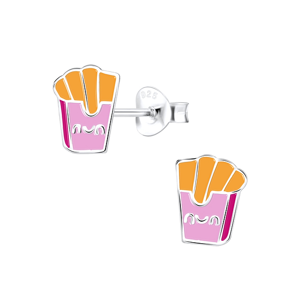 Wholesale Sterling Silver French Fries Ear Studs - JD9344