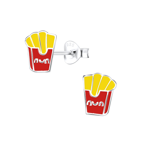 Wholesale Sterling Silver French Fries Ear Studs - JD9126